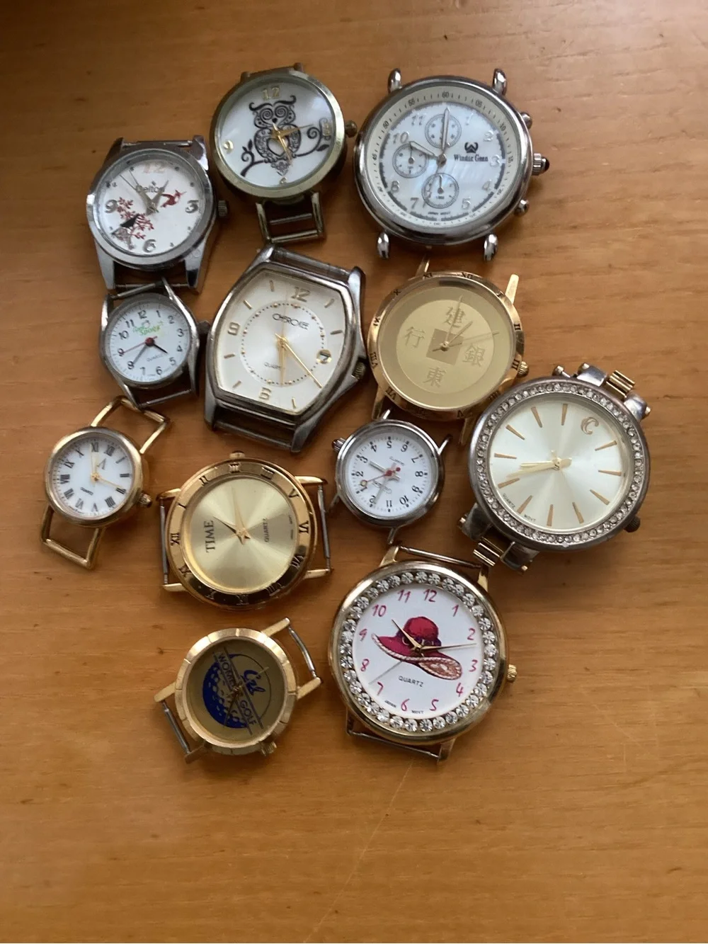 Mixed Gold and Silver Watch Faces - Assorted Fashion Watch Dials
